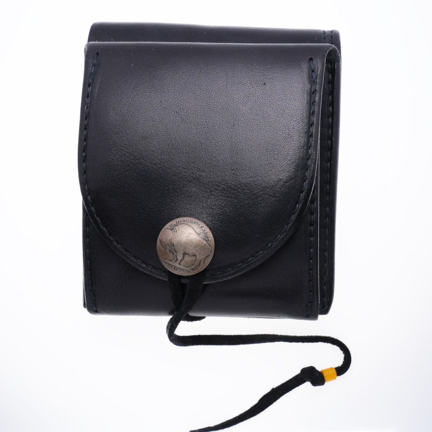 新品縦型二つ折り財布(新型)(黒)