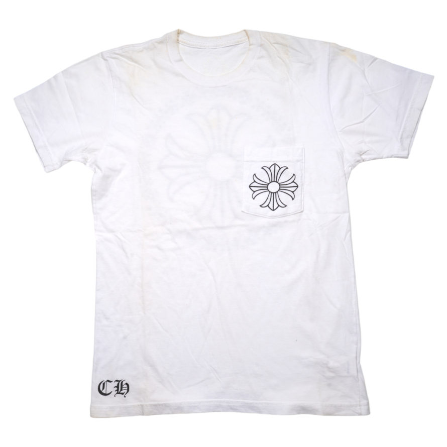 【CH T-SHRT/1】CHプラスバックプリントTシャツ　M　※シミあり